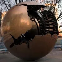 Шар пустотелый медь (198301) монтаж - сфера арт-объект ø 1000 мм. пустотелая  в Радужном ХМАО ЮГРА