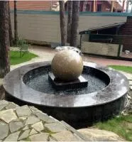 Сфера гранит фонтан 3D шар (518901) ∅ 750 мм. Радужный ХМАО ЮГРА 