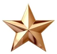 Бронзовая звезда накладка на памятник в Радужном ХМАО ЮГРА (518475)