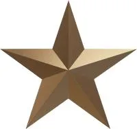 Звезда на памятник ветерану ВОВ из бронзы в Радужном ХМАО ЮГРА (518494)