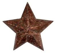 Звёздочка из красного гранита на памятник в Радужном ХМАО ЮГРА (518445)